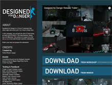 Tablet Screenshot of designedfordanger.com